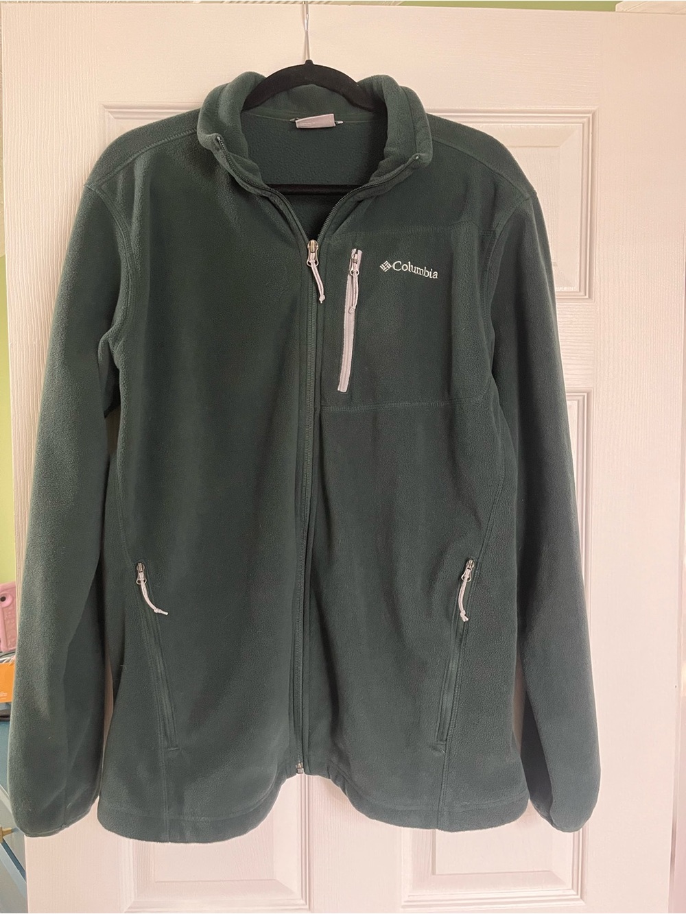 Columbia Dark Green Full-Zip Fleece Jacket